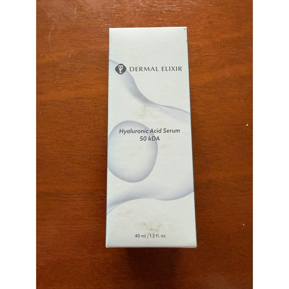 Dermal Elixir Skincare Hyaluronic Acid‎ Serum 40ml 50 kDA Anti-Aging Hydrating